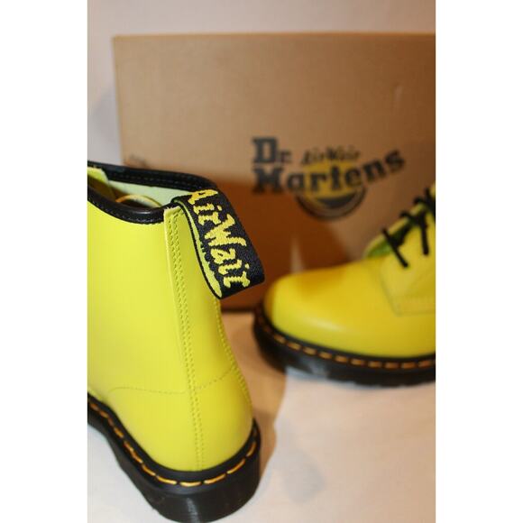 Dr. Martens Sulphur Yellow Combat Boots - Picture 4 of 7